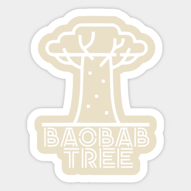 Baobab Tree Sticker by Crafty Walkers Shop